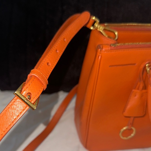 Authentic Prada Vibrant Orange Satchel - Picture 15 of 16